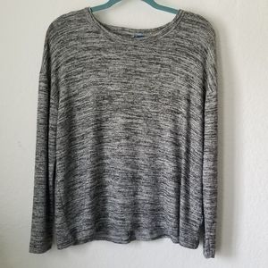 Old Navy Heathered Gray Sweater Medium